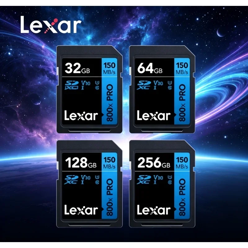 lexar-v30-u1-高速sdカード-150mb-s-メモリーカード、デジタル一眼レフカメラやビデオカメラ用