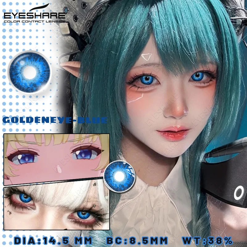 EYESHARE Anime-Zubehör Augenlinsen 1 Paar Cosplay Farbige Kontaktlinsen für Augen Verrücktes Halloween-Make-up Farbige Augenlinsen – Detail 19