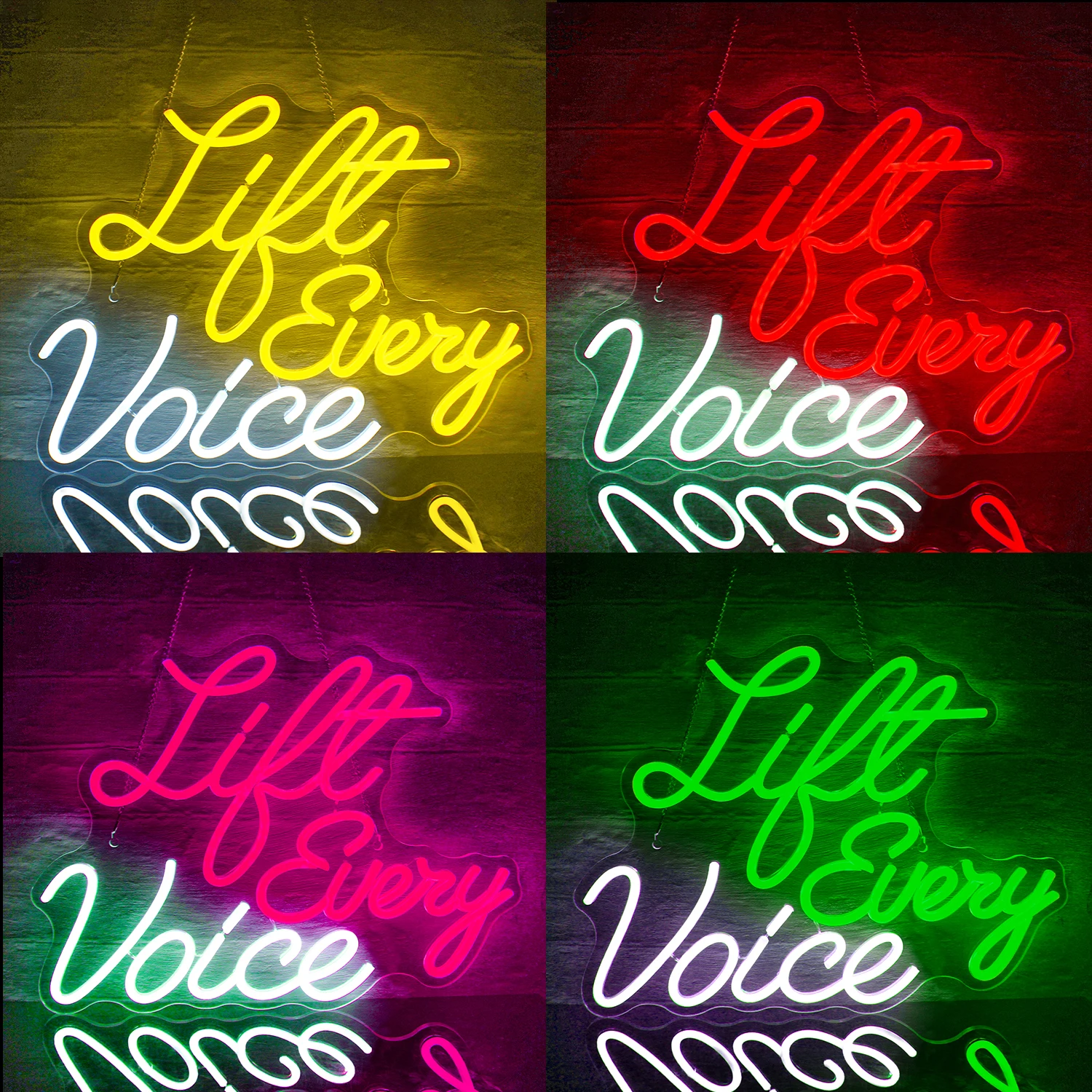 Life Every Voice Neon Sign Bedroom Dessert Shop Prom Party Bar Club LED Neon light Personalized Home Cave Wall Decorative Lamps