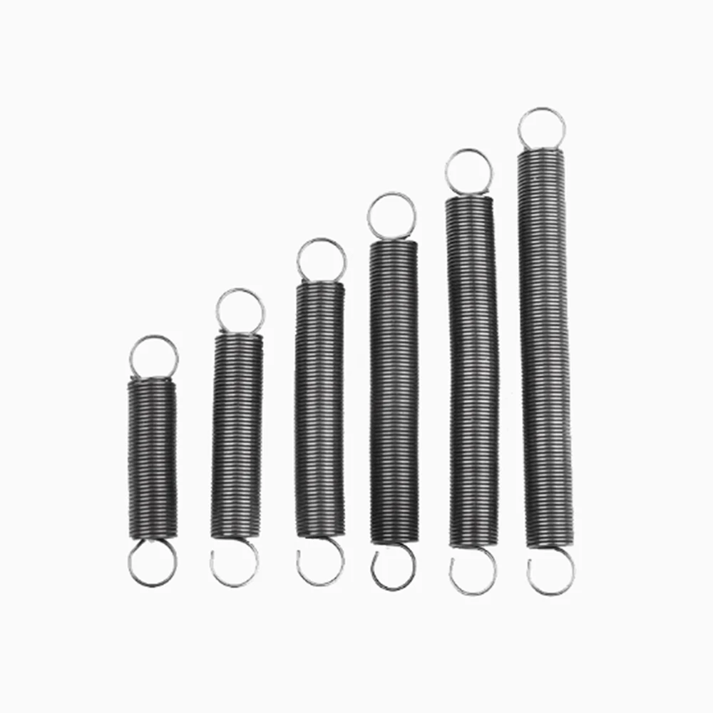 10pcs 0.8x8mm Stainless Steel Tension Spring With a Hook Extension Spring Length 25mm 35mm 40mm 50mm Could Customize Size