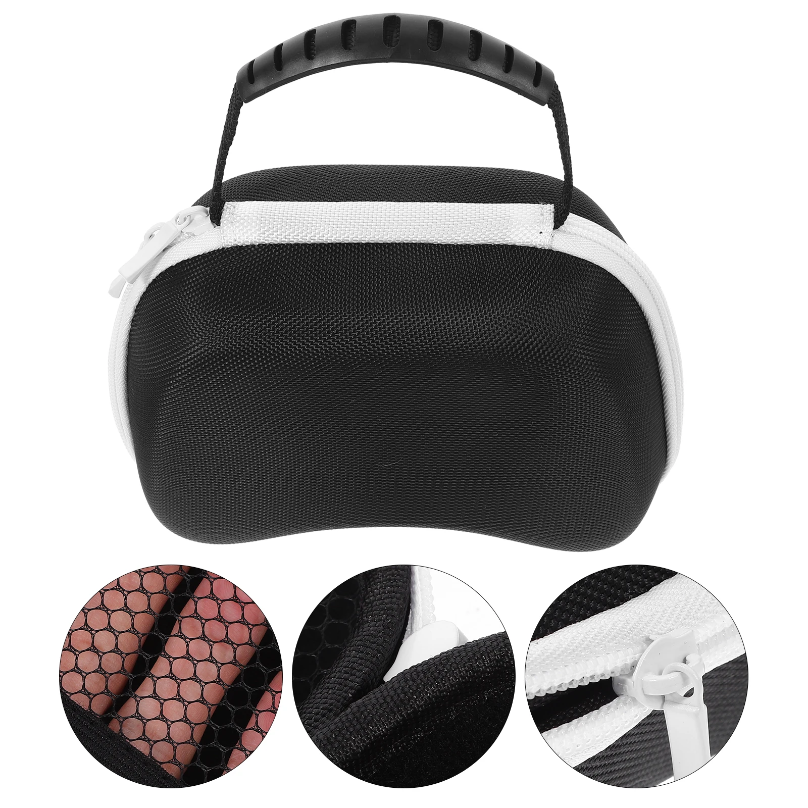 

Eva Storage Bag For Controller Protective Case Travel Hard Mesh Pocket Durable Zipper Carrying Strap Accessories