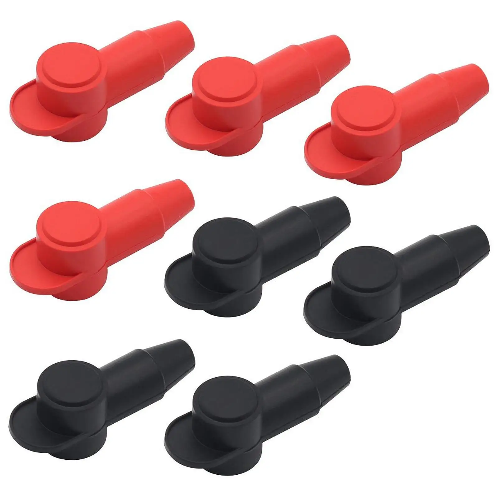 Silicone Stud Terminal Covers with 8 Cable Ties Power Junction Block Alternator Battery Post Protector for Auto Truck Boat