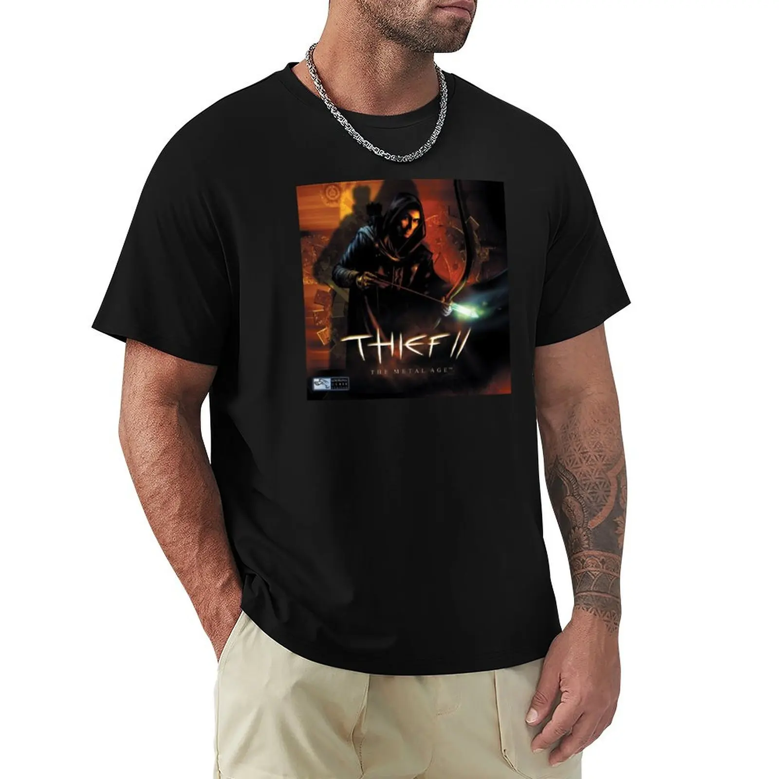 Thief II The Metal Age Box Art (EU Retail) 2000 T-Shirt t shirts for man cotton funny T-Shirt