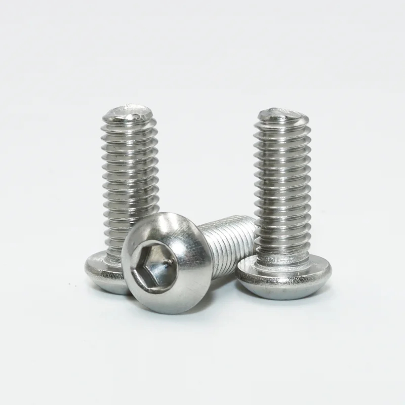 M2 m3 m4 m5 m6 Edelstahl Sechs kant knopf Innen sechs kant schraube Sechs kant gewinde Maschinen schraube für Motorrad Roller ATV Moped – Detail 2