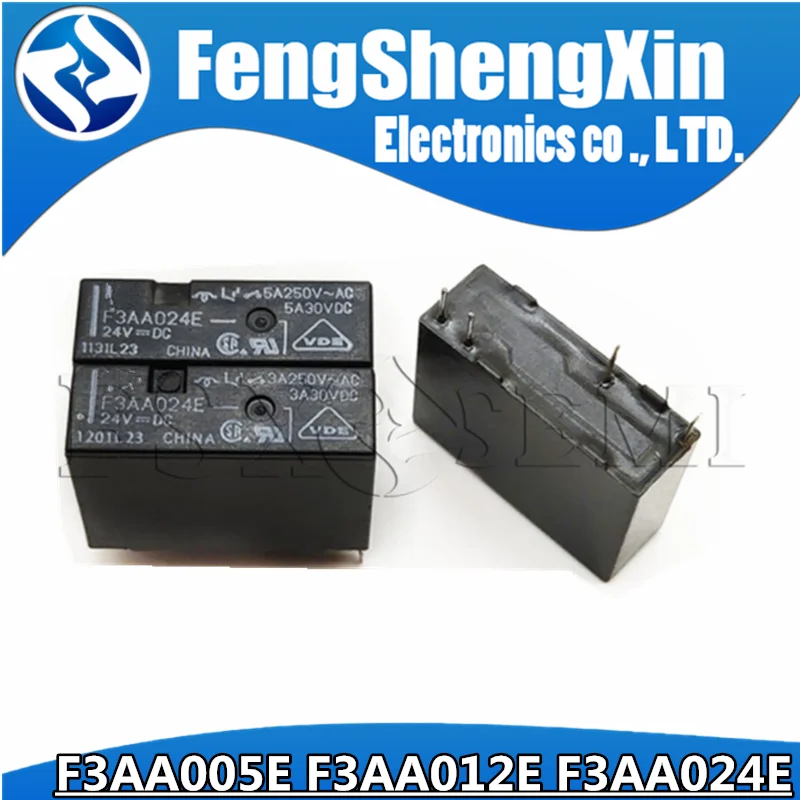 1pcs Nouveau F3AA024E 5V 12V 24V F3AA005E F3AA012E 4pin Relais