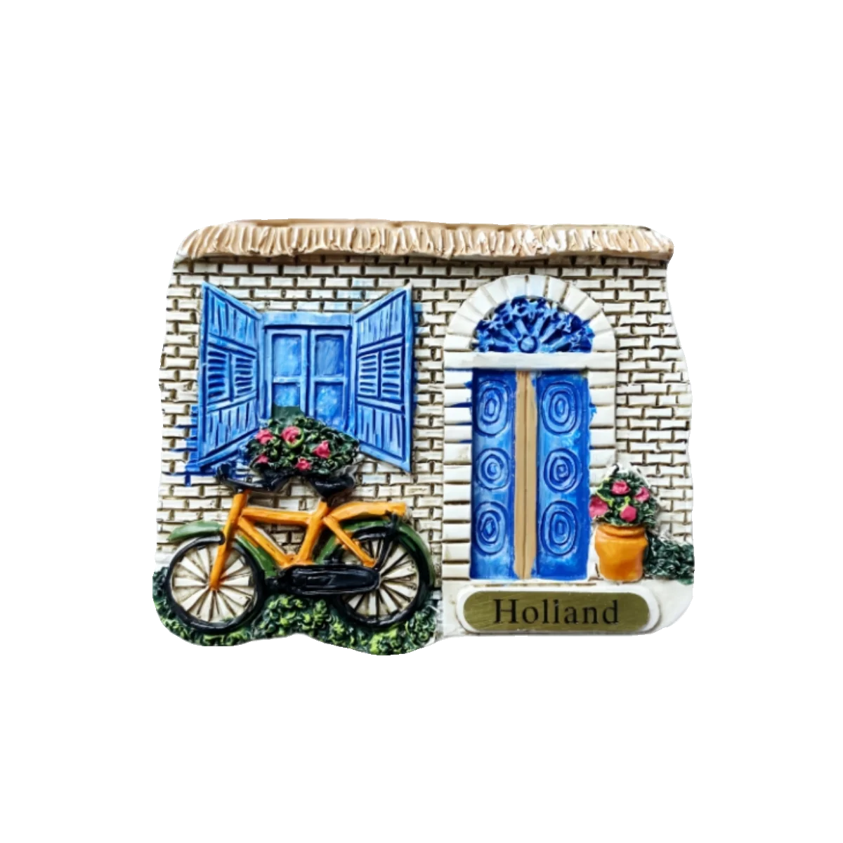 

Dutch Tulip Bicycle Fridge Magnets Tourist Souvenir Refrigerator Stickers Commemorative Home Decoration