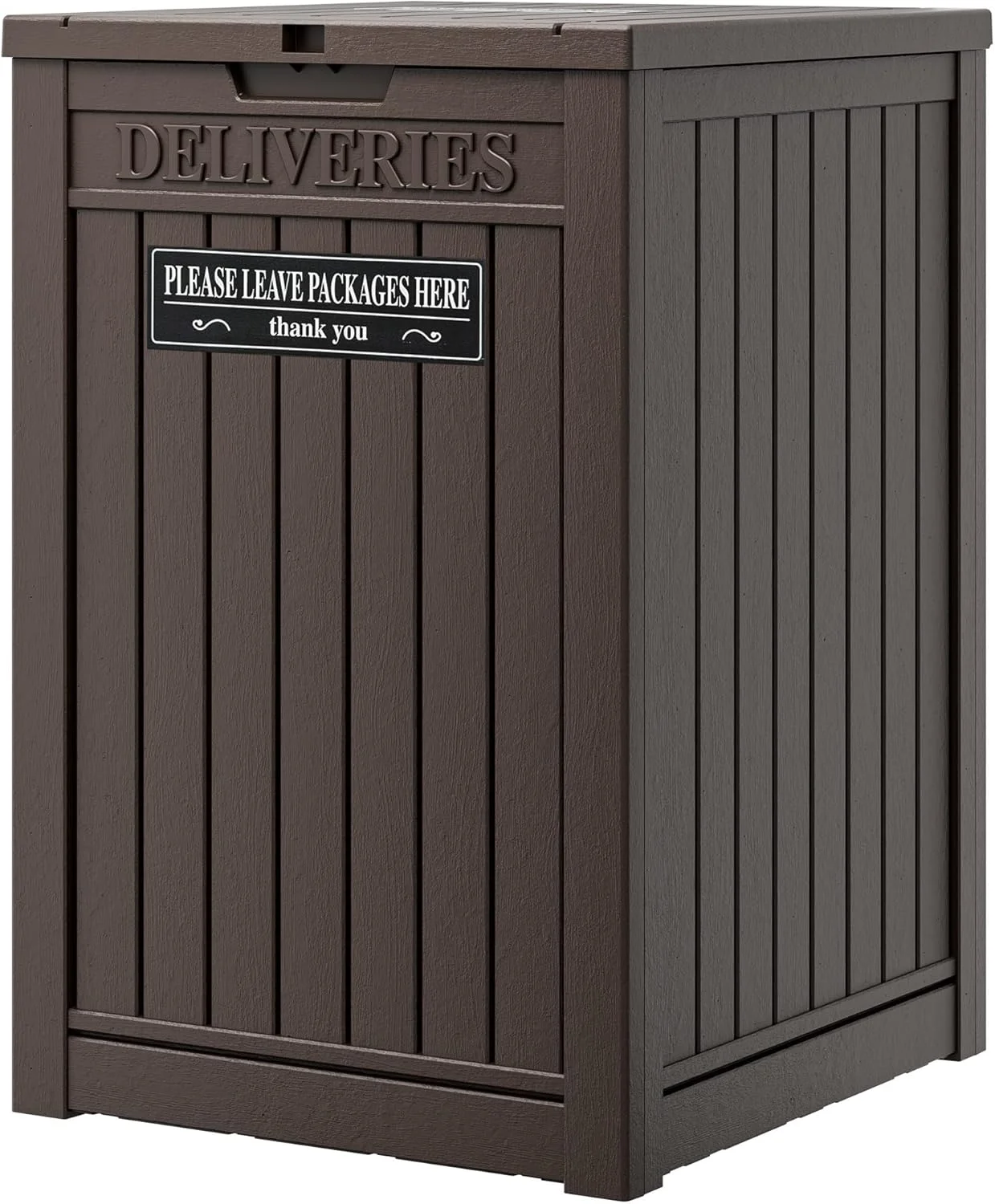 

48 Gallon Lockable Outdoor Package Delivery Box, Large Waterproof Storage Container for Porch Security