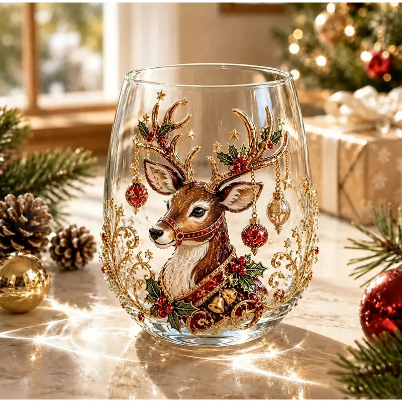 Vasos Navideños 3D con Diseño de Papá Noel, Muñeco de Nieve y Reno, Vasos Creativos para Cerveza, Vasos para Beber en Navidad, Regalo de Navidad