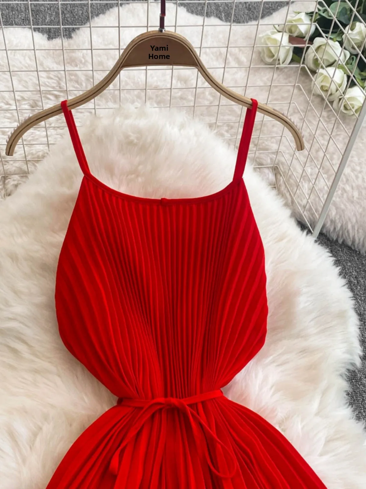 Vestido longo e em linha a, vestido psado, férias na praia, moda casual, alça sem costas, saia solta, estilo corean...