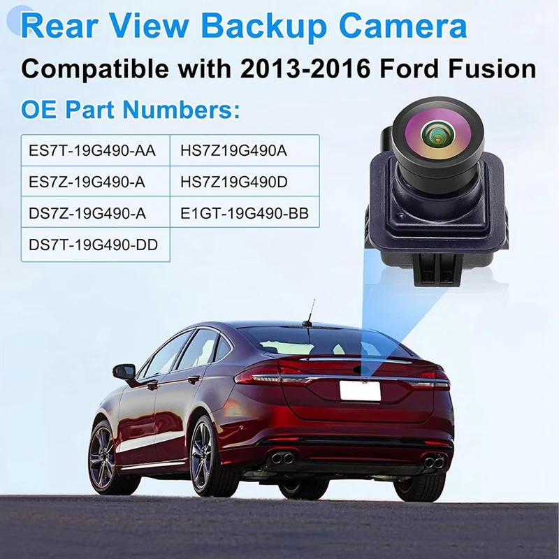 

Car Rear View Backup Camera Parking Assist Camera DP5Z-19G490-A EP5Z-19G490-A For Ford Fusion 2013-2016