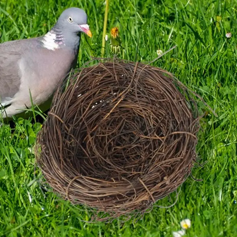 Woven Bird Nest artificial Bird Hatch House Cage Bird Breeding & Spawning Nest Cozy Bed House For Pigeon Parrot Rabbits Hamster