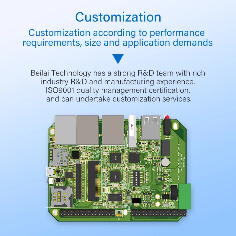 BLIIOT Knooppunt-ROOD Industriële Edge Computing Gateway Watchdog 1,2 GHz Dual-Core Edge Controller 2 x A7 DDR3 RS485 ARM Gateway