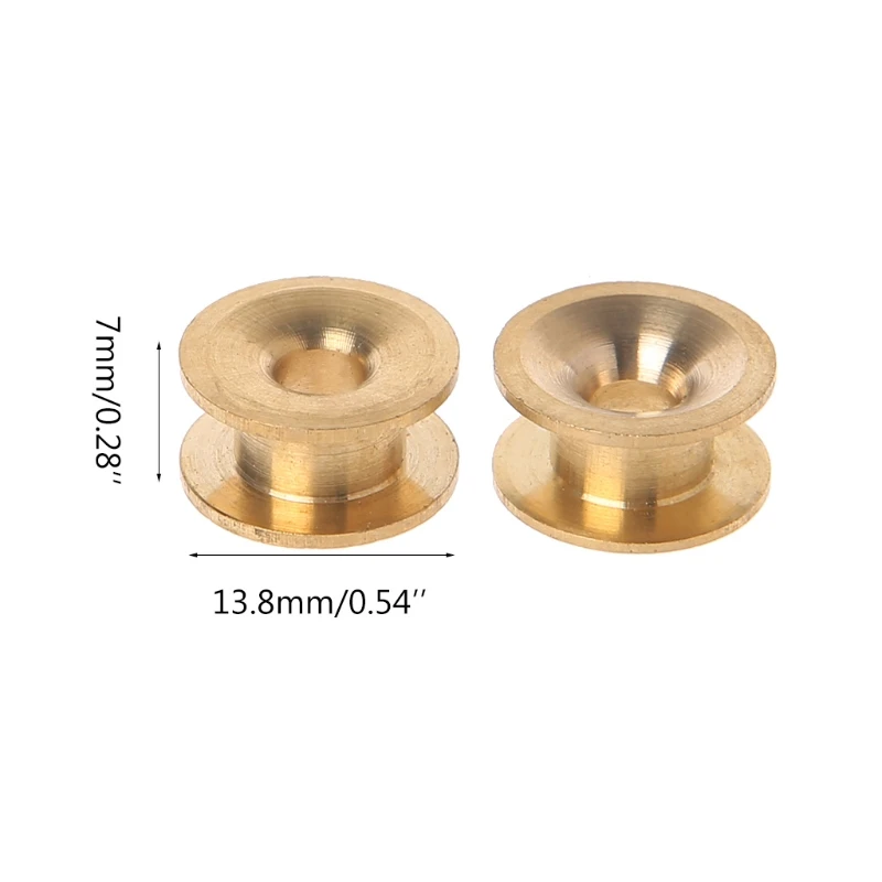 2Pcs Brass Trimmer for Head Eyelet Garden Tool Part Strimmer Line Retainer Unive