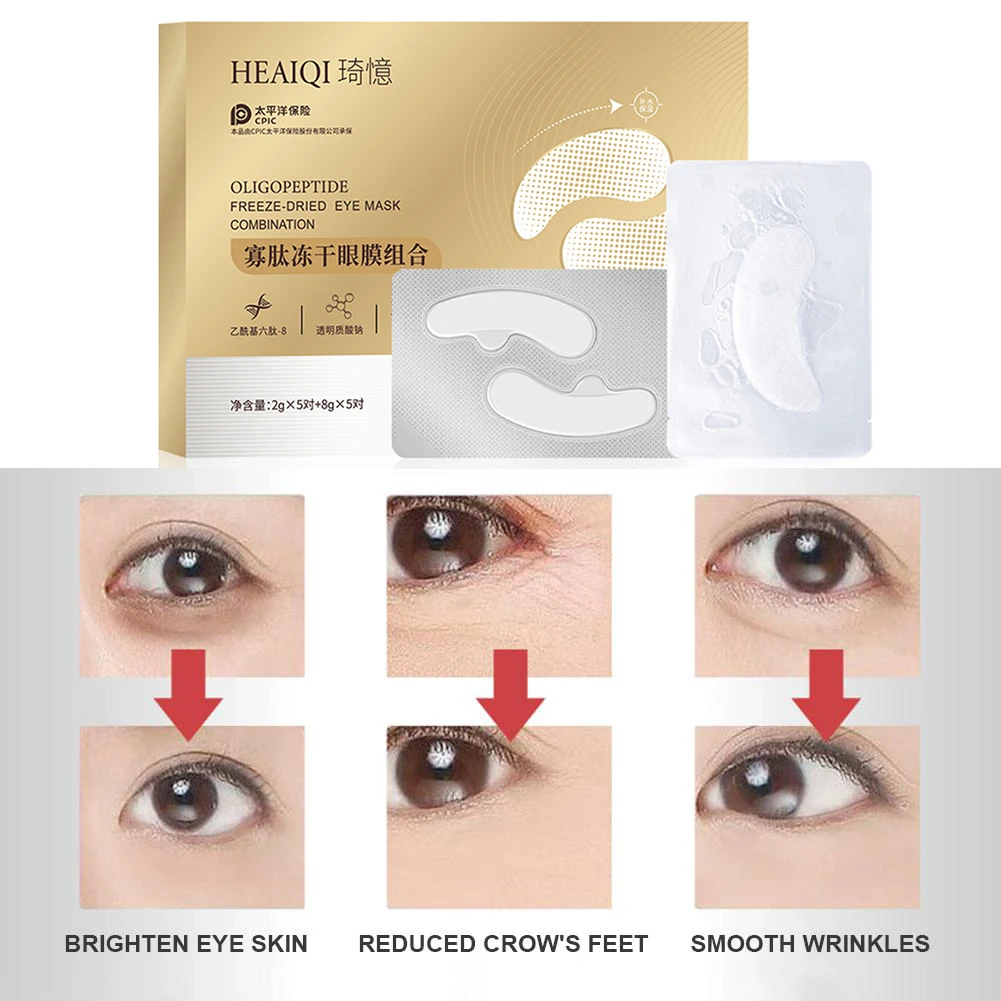 10 Pairs Micro-needle Eye Patches Anti-Puffiness Eye Fine Lines Removal Patch Remove Dark Circle Moisturizing Skin Care Products