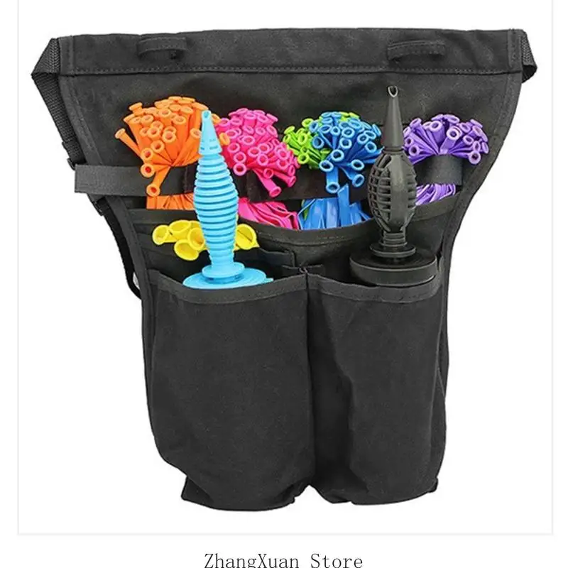 Tragbare Ballon-Organizer-Künstlerschürze mit abnehmbarem Aufbewahrungsdesign vorne 3XUF – Detail 7