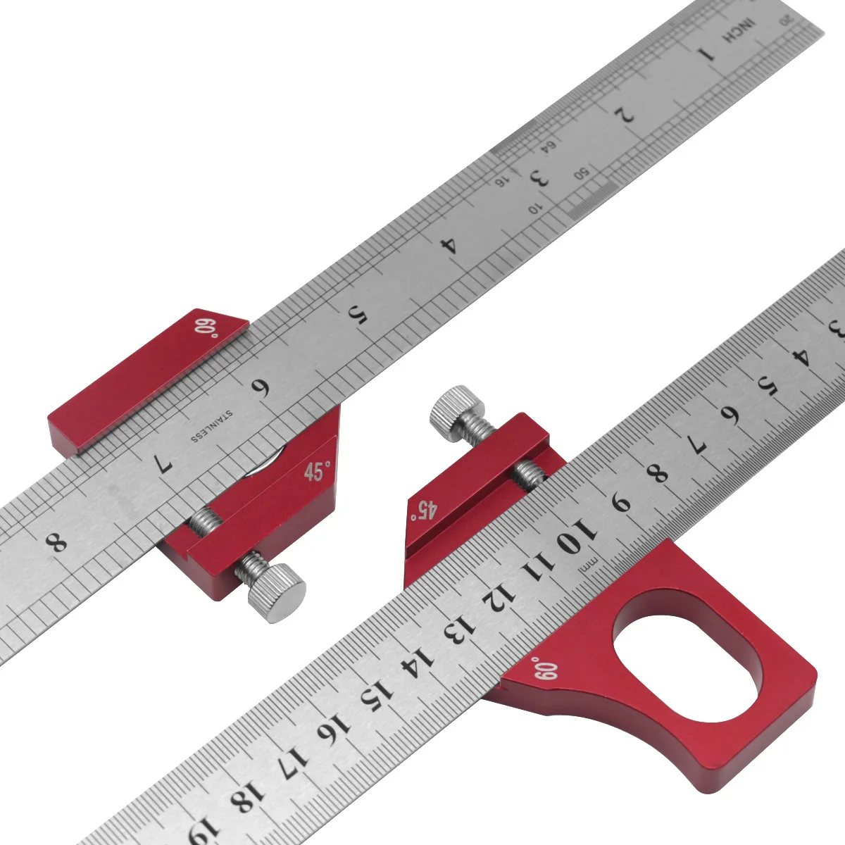Einstellbare Stahl Lineal Positionierung Block Kombination Quadratischen Winkel Markierung Gauge Linie Glasritzrades Lineal Feste Position Mess Werkzeug – Detail 8