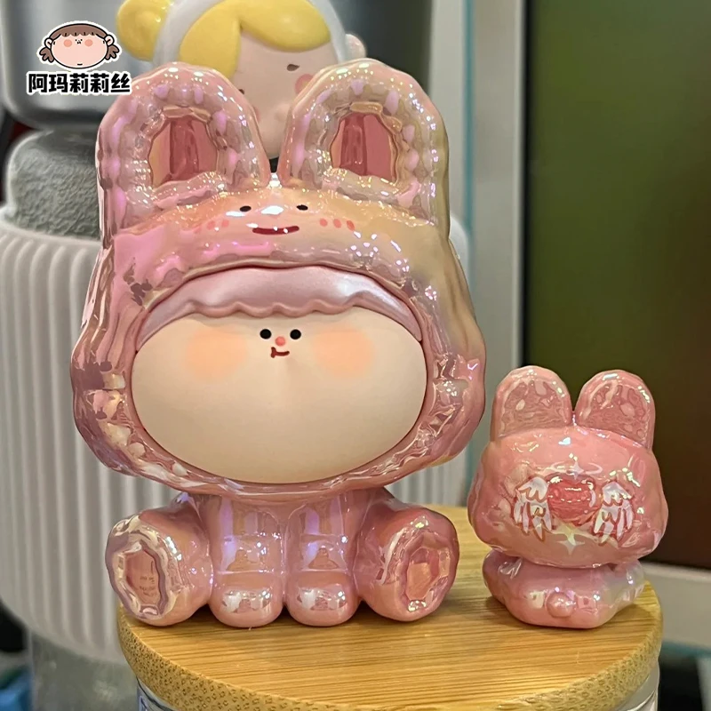 AMLLS Rabbit Hand Made Series Hanging Cards Cute Anime Action Figure Limited Edition Elevator Trendy Toys Designer Doll Gifts