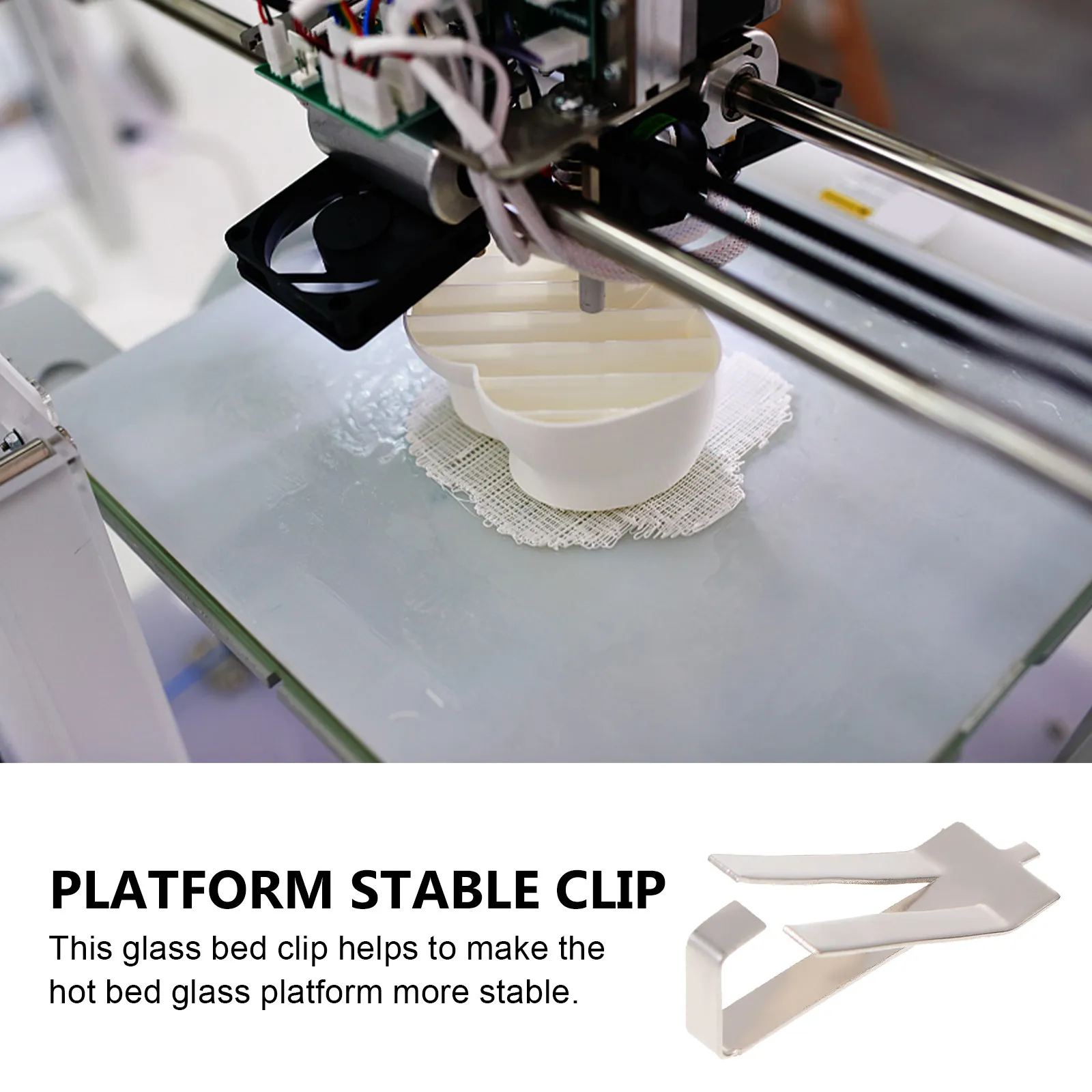 

10Pcs Glass Platform Clamps 3D Printer Accessories Heavy Duty Spring Turn Clips Secure Hot Bed Glass Mounting Retainer