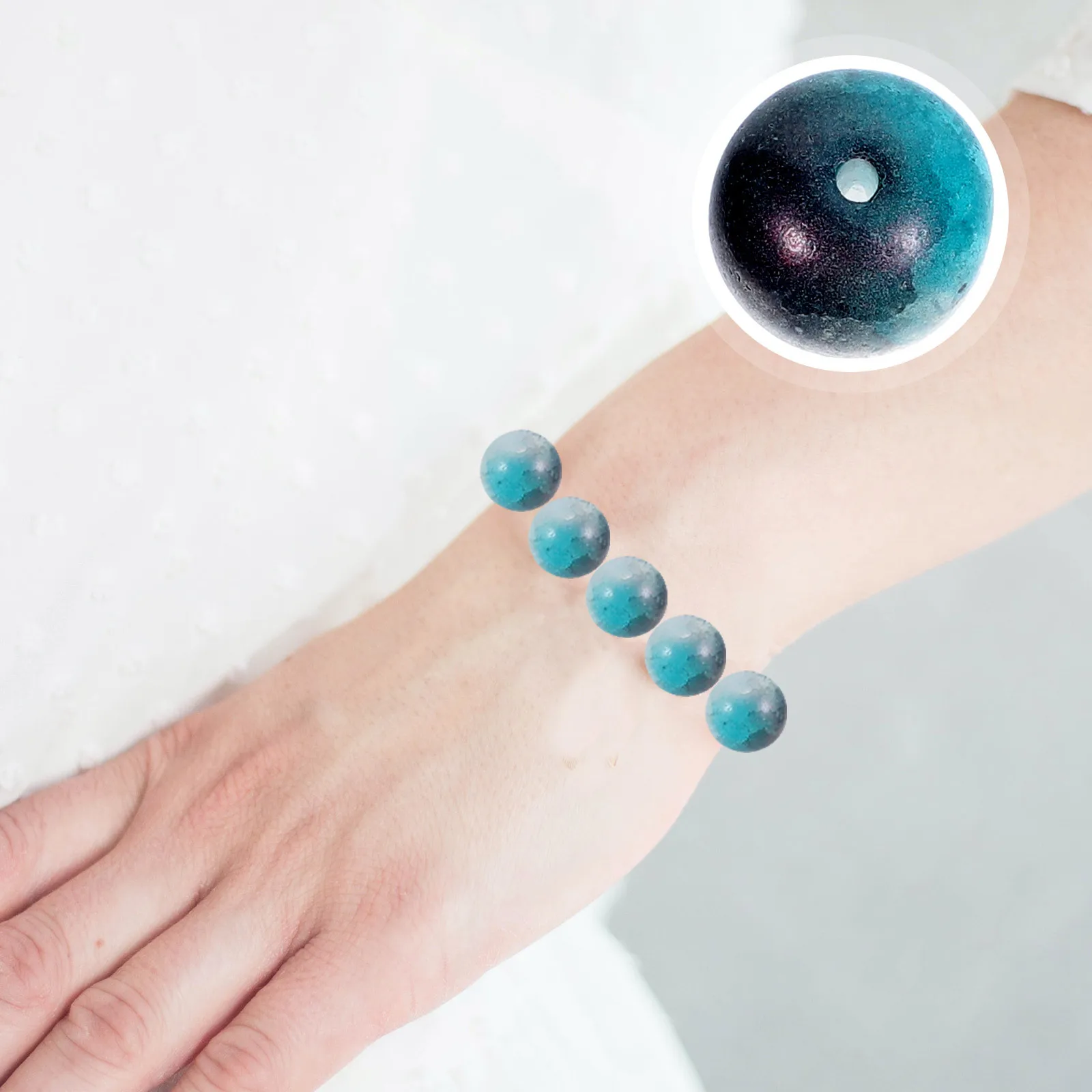 

150Pcs Glass Beads Assorted Shapes Large Hole Beads for Crafts Jewelry Making DIY Garland Decoration Glass Bead