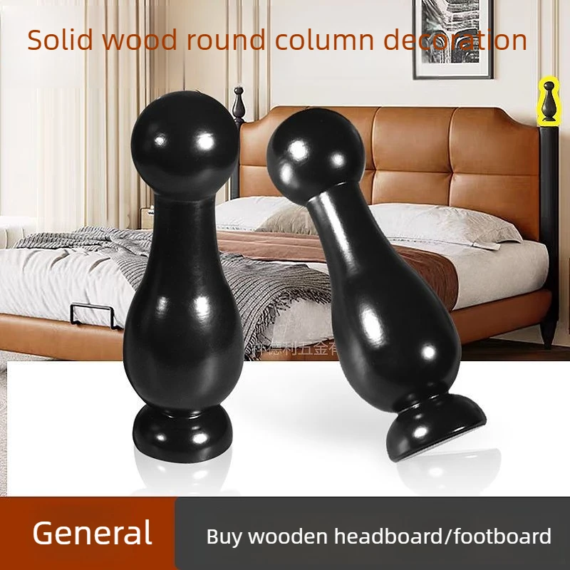 Nordic Solid Wood Bed Support Leg Minimalist Cabinet Frame Post Thick Single Bed Riser for Home Bedroom Furniture Replacement
