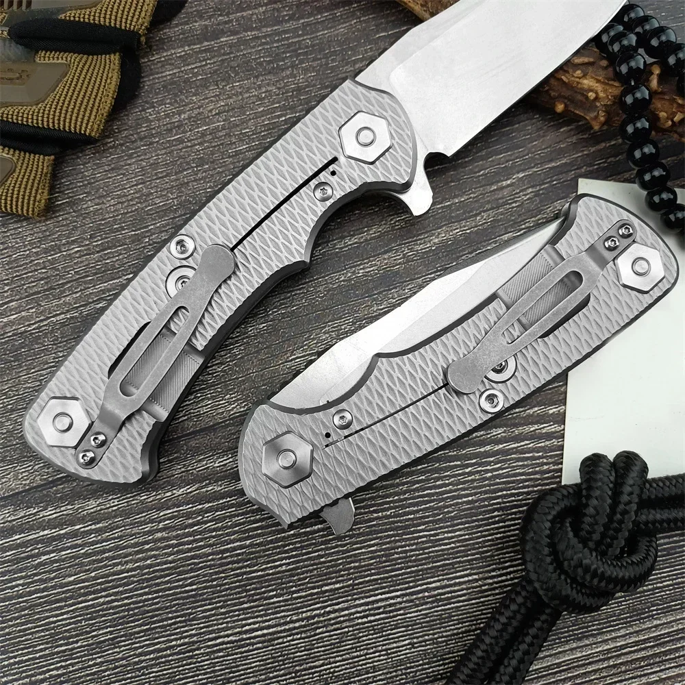 High Quality Tactical Pocket Folding Knife D2 Steel Blade G10 Handle Survival Knife Self Defense Hunting Multifunction EDC Tool