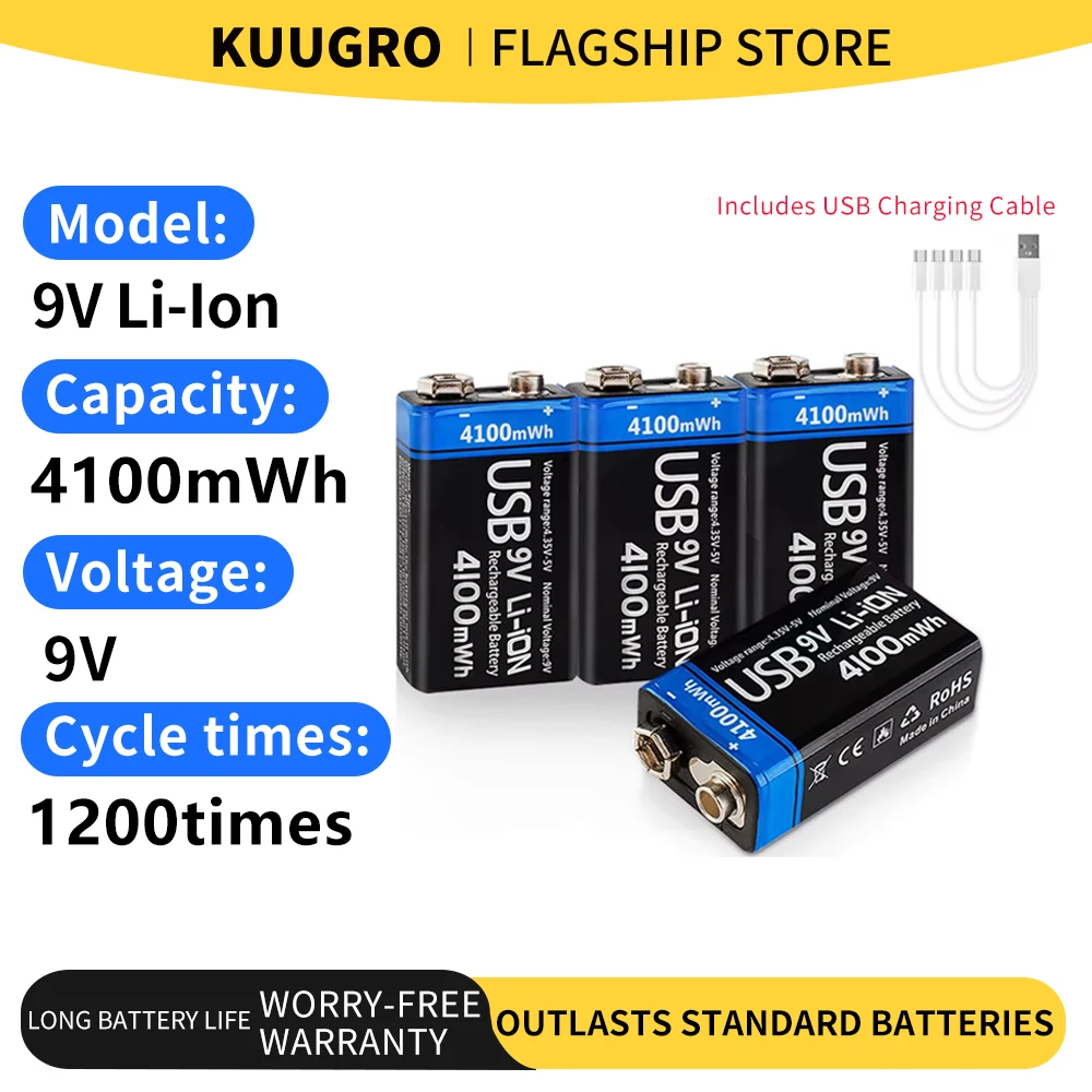Kuugro Usb 9V Recha…