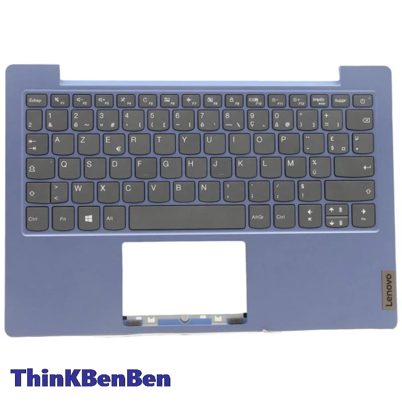 FR French Ice Blue Keyboard Upper Case Palmrest Shell Cover For Lenovo Ideapad 1 11 11IGL05 5CB0X56942