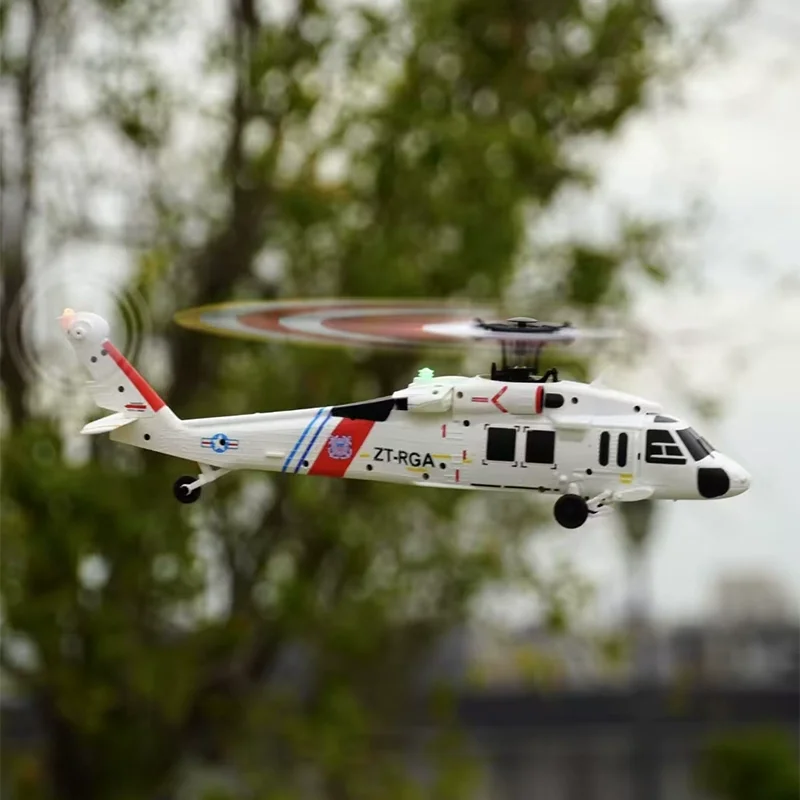 Weili's novo helicóptero de controle remoto k270 black hawk uh60 simulação de quatro canais modelo sem escova atualização fluxo óptico posit