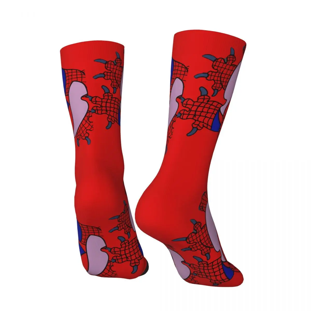 Funny Crazy compression Spider Stich Sock for Men Hip Hop Vintage Marvel Spider Man Happy Quality Pattern Printed Boys Crew