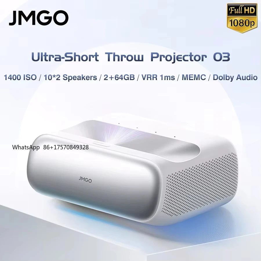 

Ultra Short Throw Projector 1080P Full HD Support 4K Android Smart TV with Auto Focus Dolby Audio
