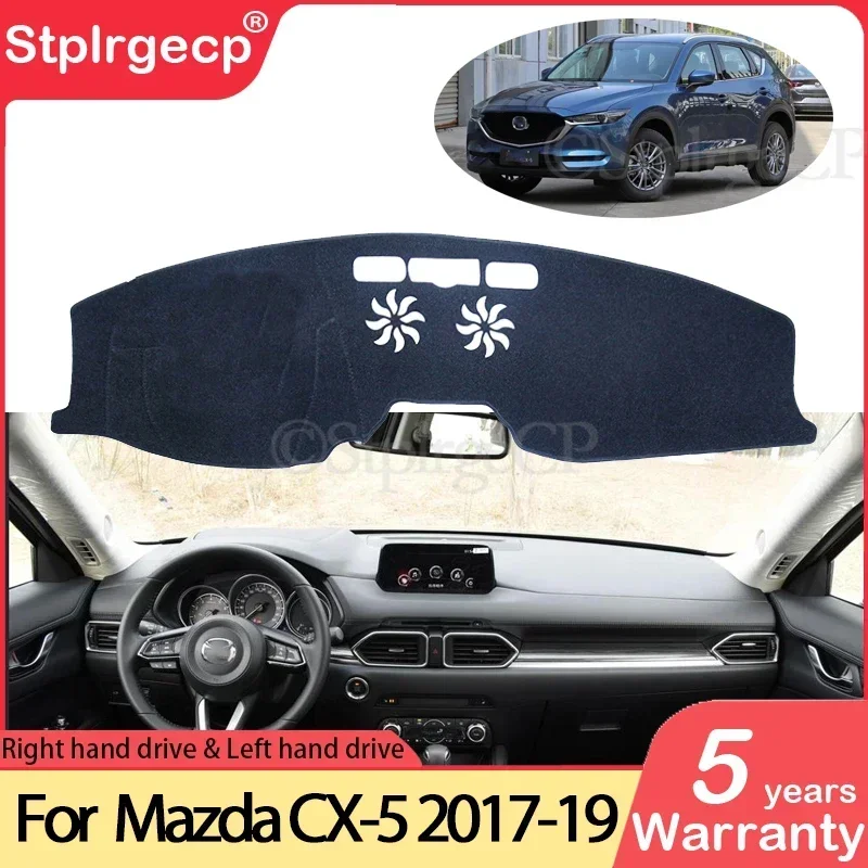 For Mazda CX-5 2017 2018 2019 MK2 KF CX5 CX 5 Anti-Slip Mat Dashboard Cover Pad Sunshade Dashmat Protect Carpet Car Accessories