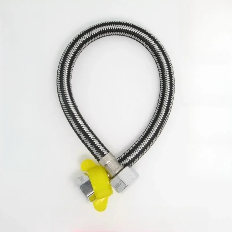 1/2 Inch Braided Water Supply Hose High Pressure Flexible Pipe For Toilet Faucet Hot Cold Water Connection