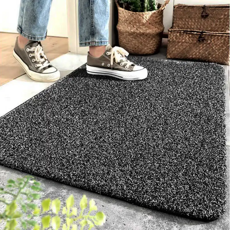

Embroidered Clover Door Mat Carpet Decorative Doormat Entrance Hallway 40x60cm Polyester Black Red TPR Rubber Non Slip Floor Mat