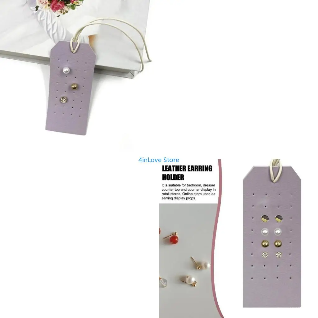 

T4MD Stylish Leather Earring Panel for Fashion Accessory Presentation and Storage