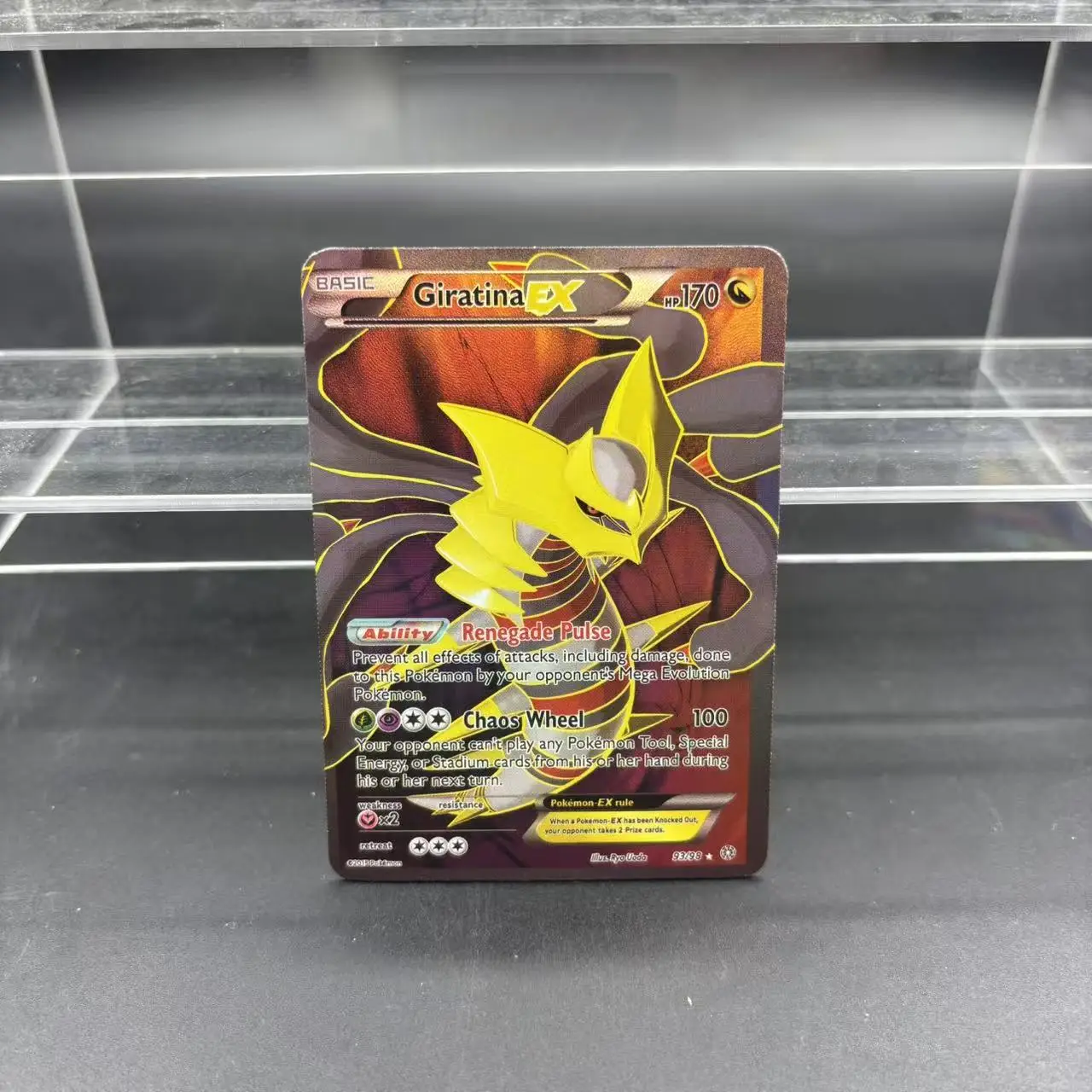 8 Teile/satz Ptcg Ex Lugia Gengar Giratina Charizard Mew Englisch Flash Karte Lucario Diy Selbst Made Anime Sammlung Karte