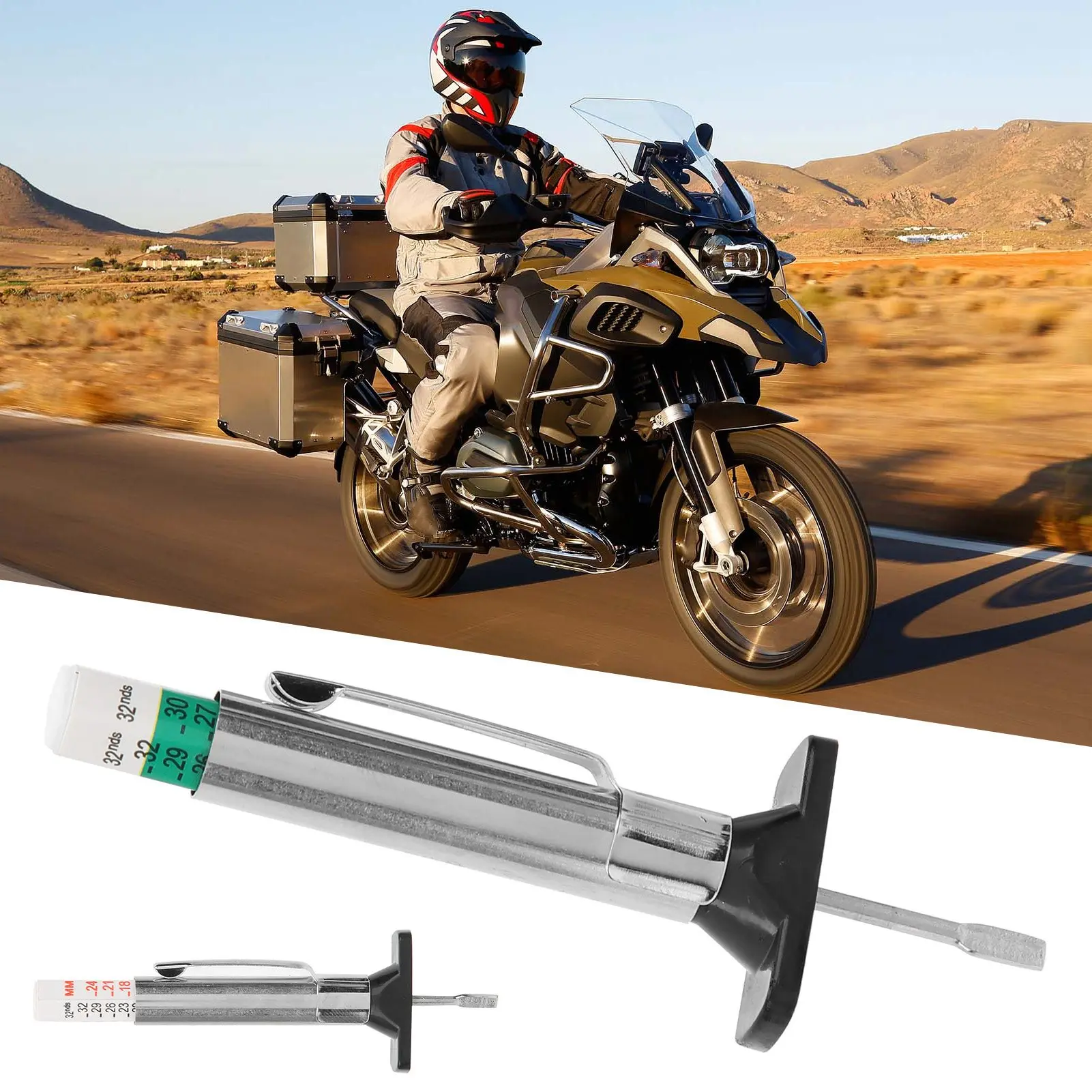 

0-25mm Digital Car Tire Tread Depth Gauge Stainless Steel ABS Pocket Clip for Car Truck Motorcycle Universal Measuring Tool