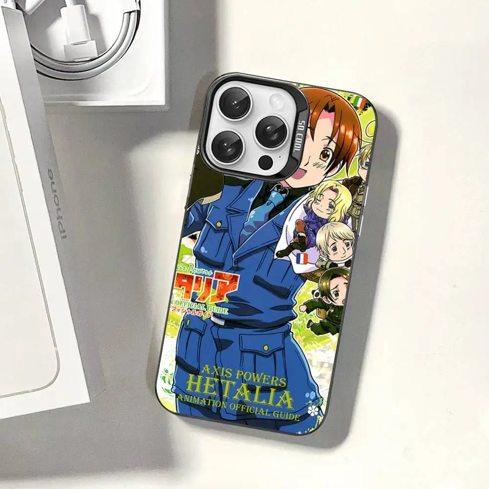 Anime Cartoon Hetalia Axis Powers Phone Case For IPhone 16 15 14 13 12 11 17 Pro MAX Plus Pro Matte Shockproof Cover
