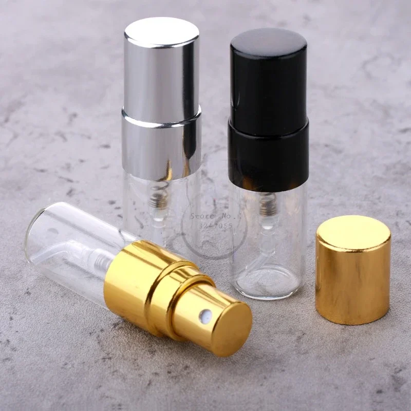 

2ml Refillable Glass Metal Nozzle Perfume Spray Bottle Spray Atomizer Portable Travel Cosmetic Container Perfume Bottle