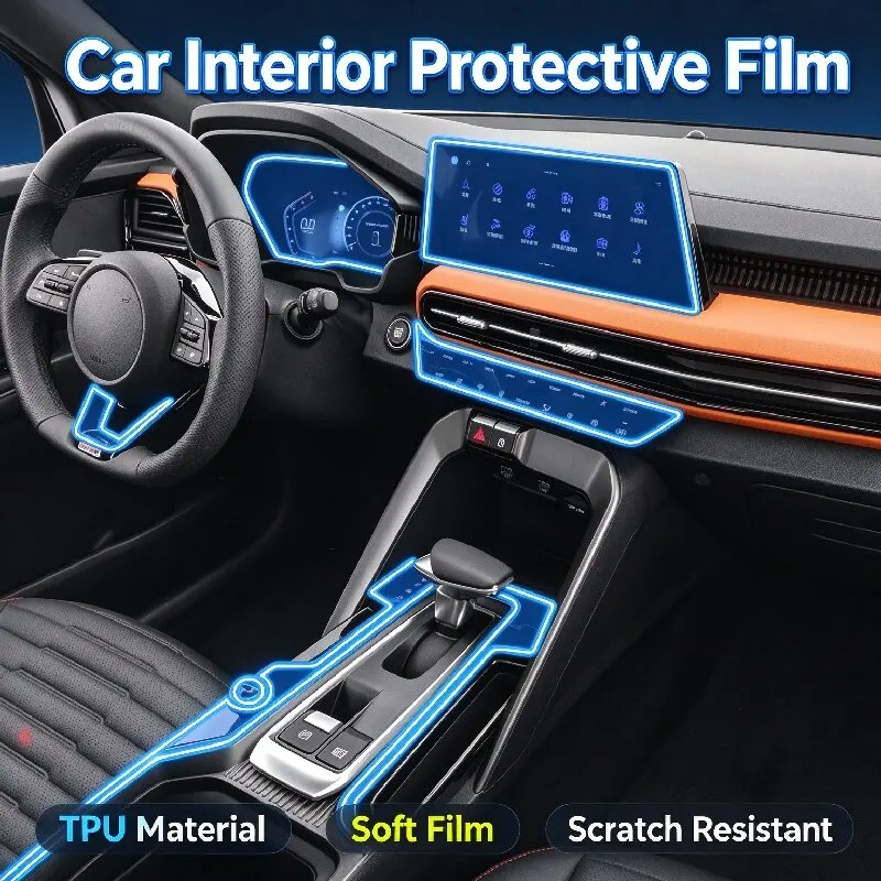 For 2021 Kia Sportage ACE interior TPU film dashboard navigation screen film center console film modification