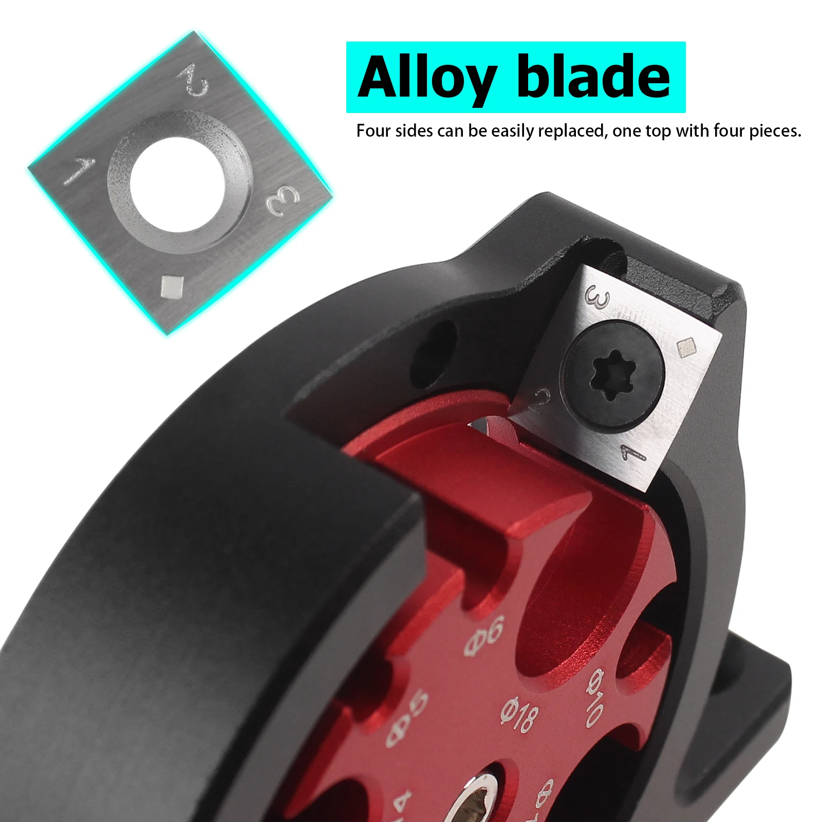 صانع وتد متري 5 مللي متر-20 مللي متر مع 1 قطعة شفرة كربيد الحفر الكهربائية طحن وتد قضيب مستدير أداة مساعدة أداة نجارة #4