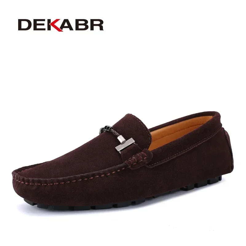 Dekabr sapatos casuais masculinos da moda tamanho grande 38-47 marca verão mocassins de condução respirável atacado homem calçados macios para homem