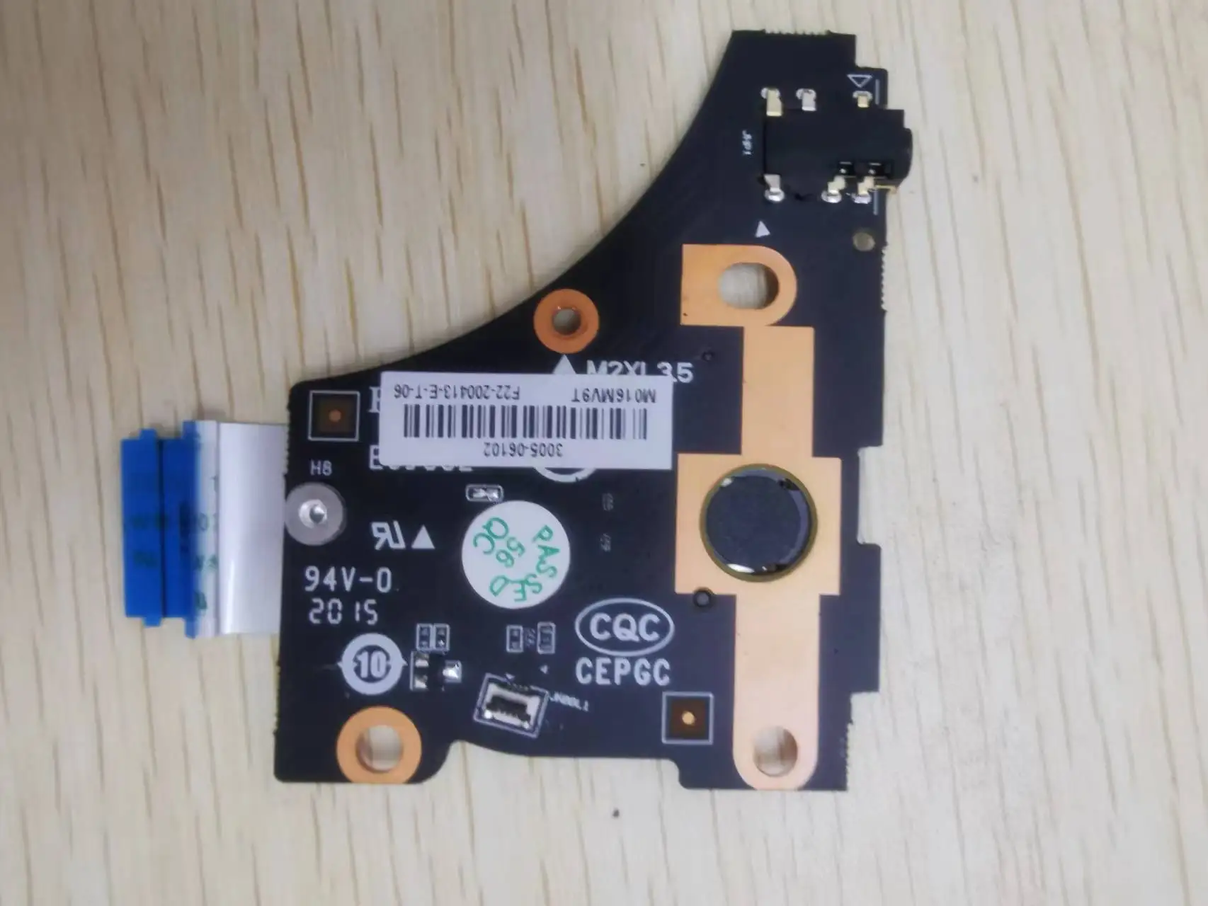 Áudio Card Reader Board, Headphone Board, Lenovo, Salvador, Y9000X, R9000X