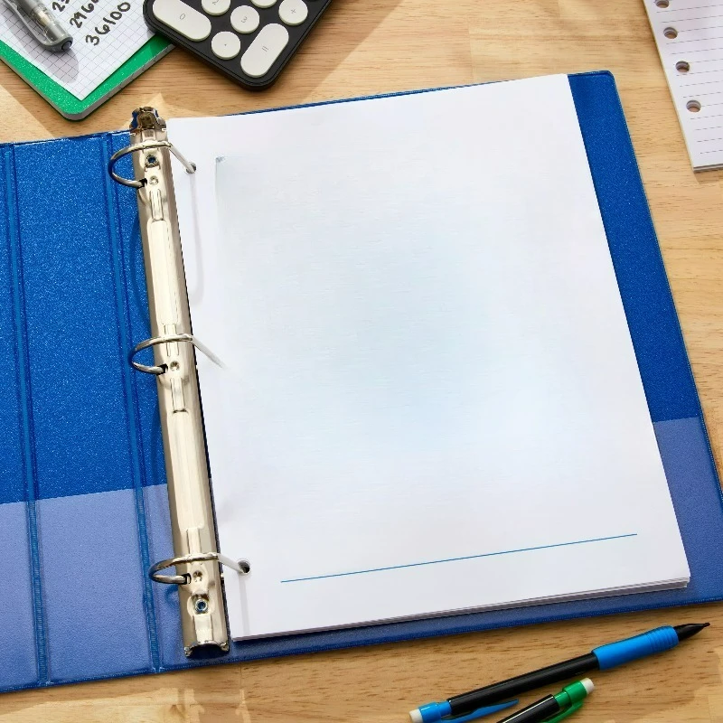 Durable View Binder, 1.5 In D-Ring, Blue