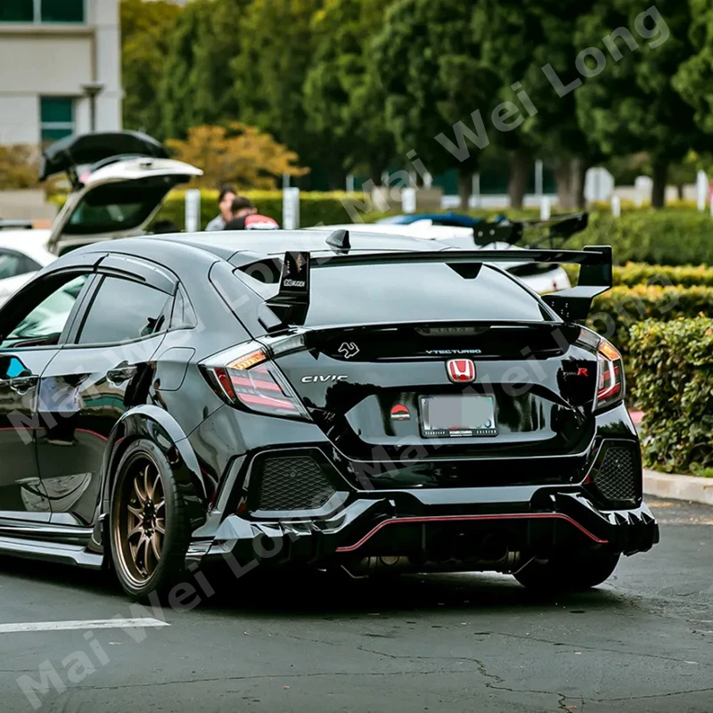 ホンダシビック用リアスポイラー,2016-2021 fk4 fk7 fk8,jdmモディフィ