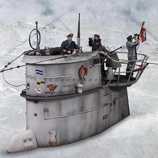 Kits de modèles de soldats en résine 1/35, figurine incolore et auto-assemblée (offre spéciale)(5 soldats, exclu les yachts)A-2067