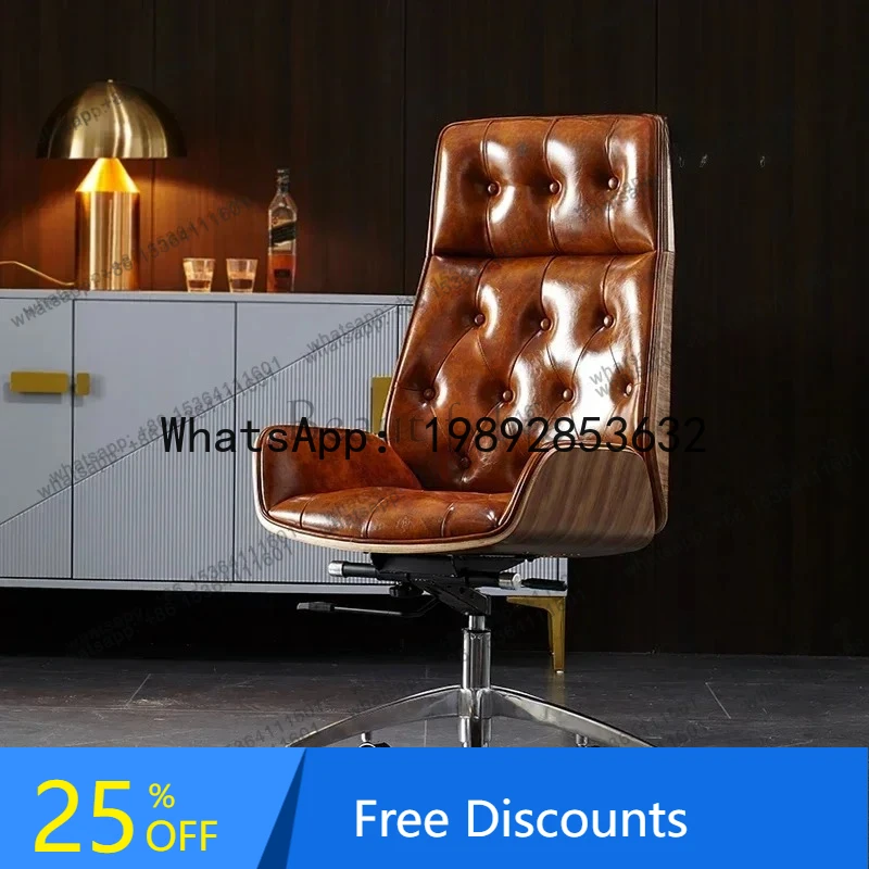

FF Luxury Durable Office Chair Ergonomic Computer Solid Executive Comfy Office Chair Comfortable Wheels Metal Muebles Furniture