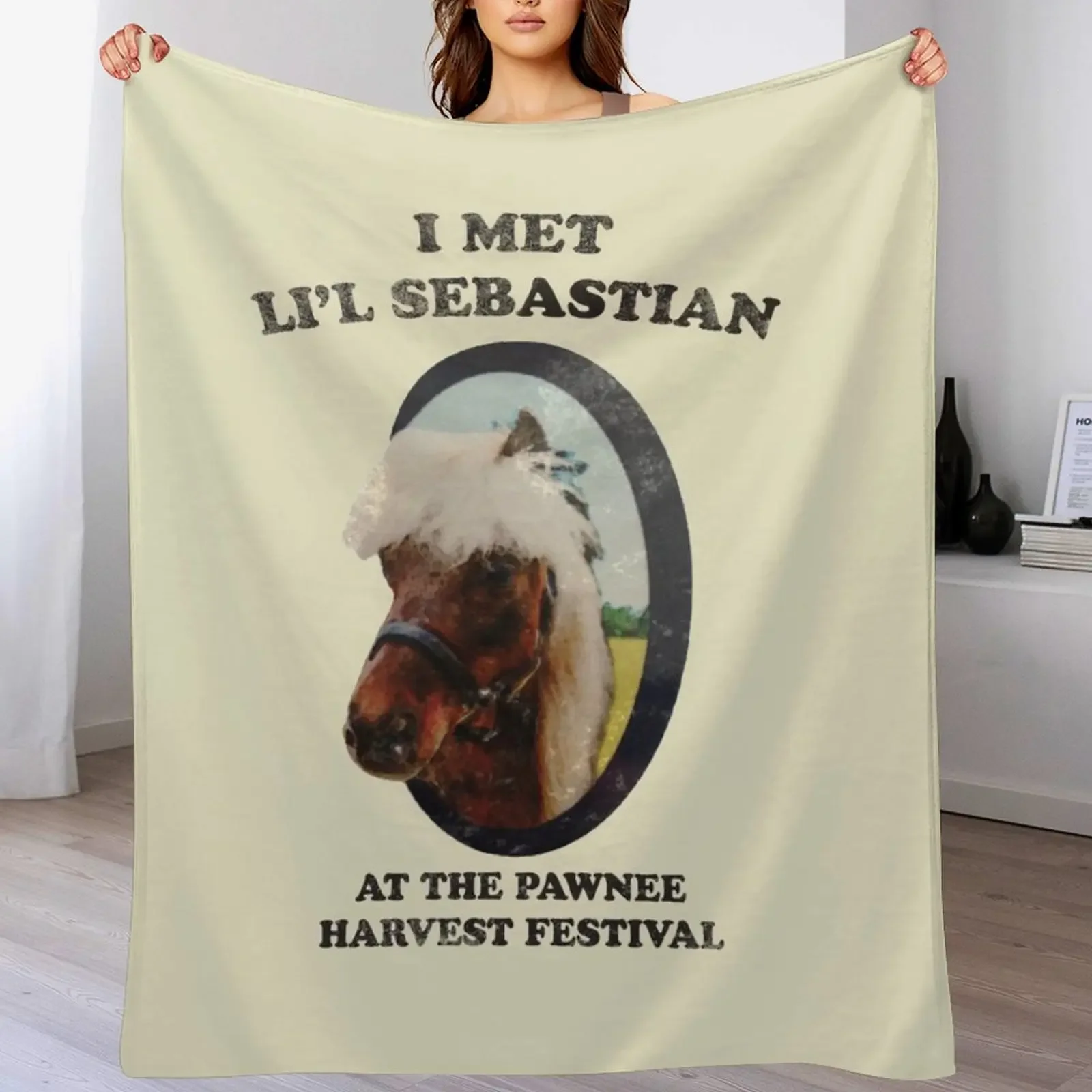Li'l Sebastian Throw Blanket Cozy Throw Blanket Birthday Gift for Him Her