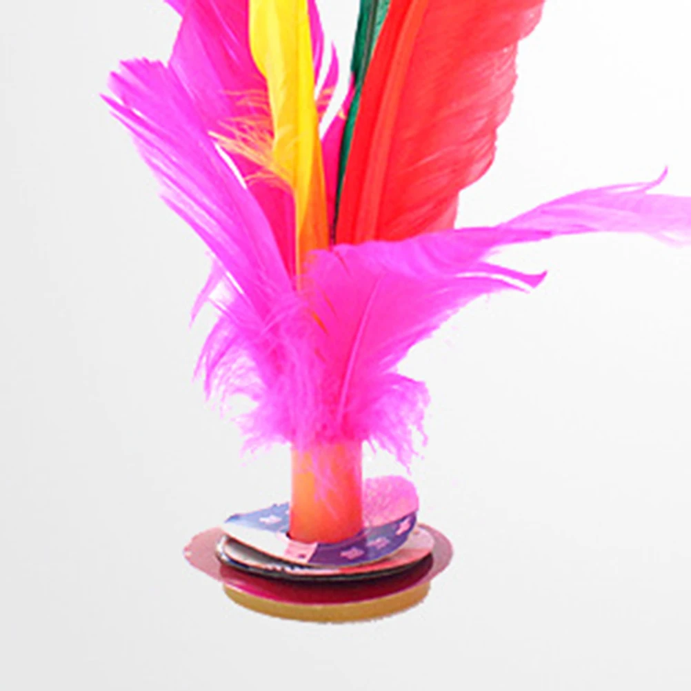 6 Pcs Goose Shuttlecock Rubber Foot Kicking Big Flower Shuttlecocks Fitness