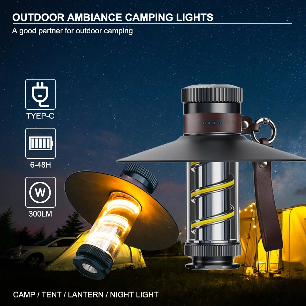 Hot Sale LED Camping Lamp Outdoor LED Rechargeable Portable Camping Emergency Light Camping Lantern