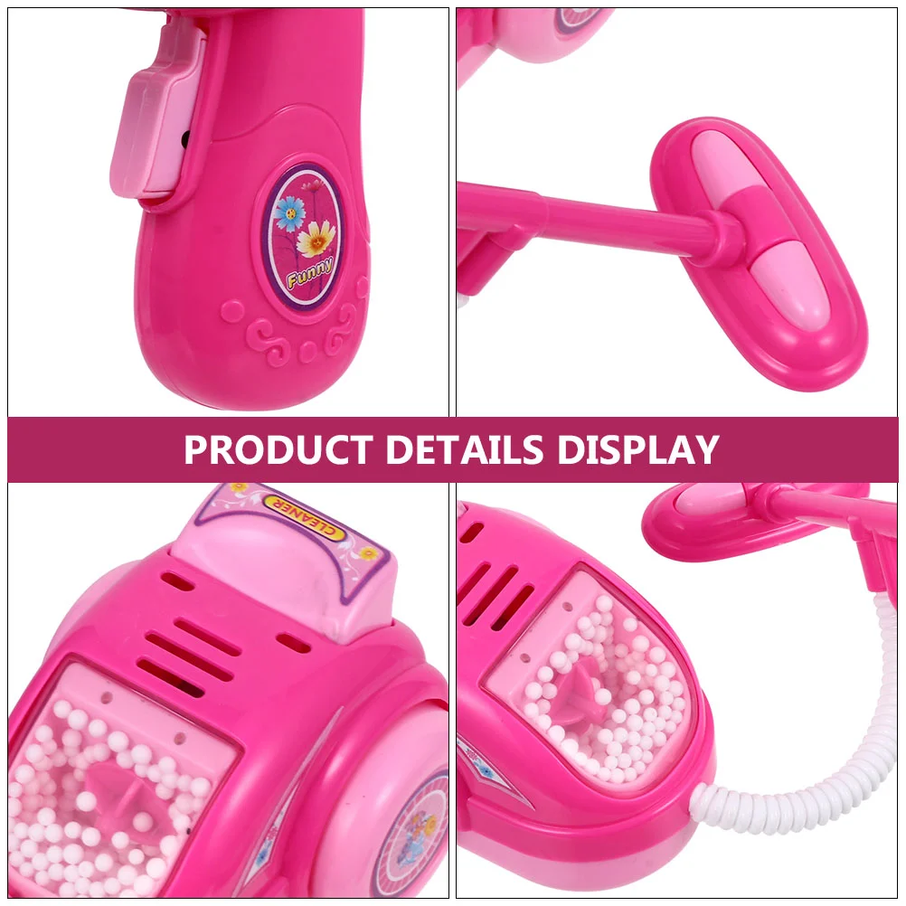 Maison de jeu de simulation pour filles, appareil ménager, sèche-cheveux pour enfants, jouet pour enfants, aspirateur modèle rose, 2 pièces